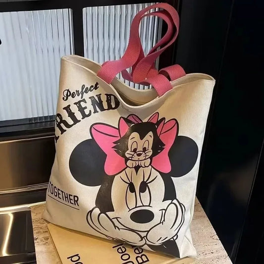 Charming Mickey & Minnie Canvas Bag