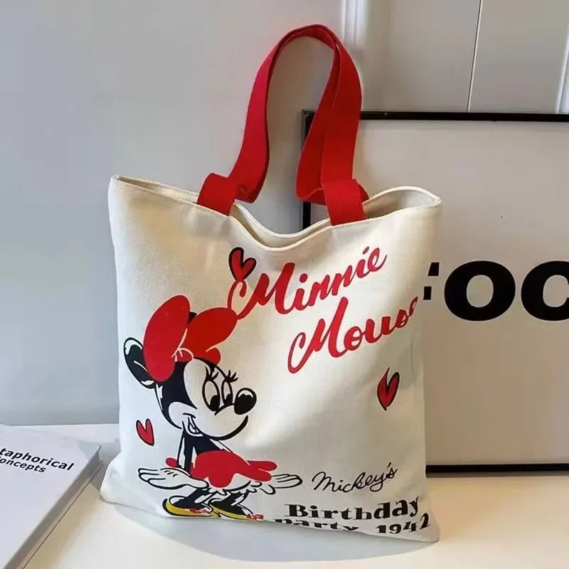 Charming Mickey & Minnie Canvas Bag
