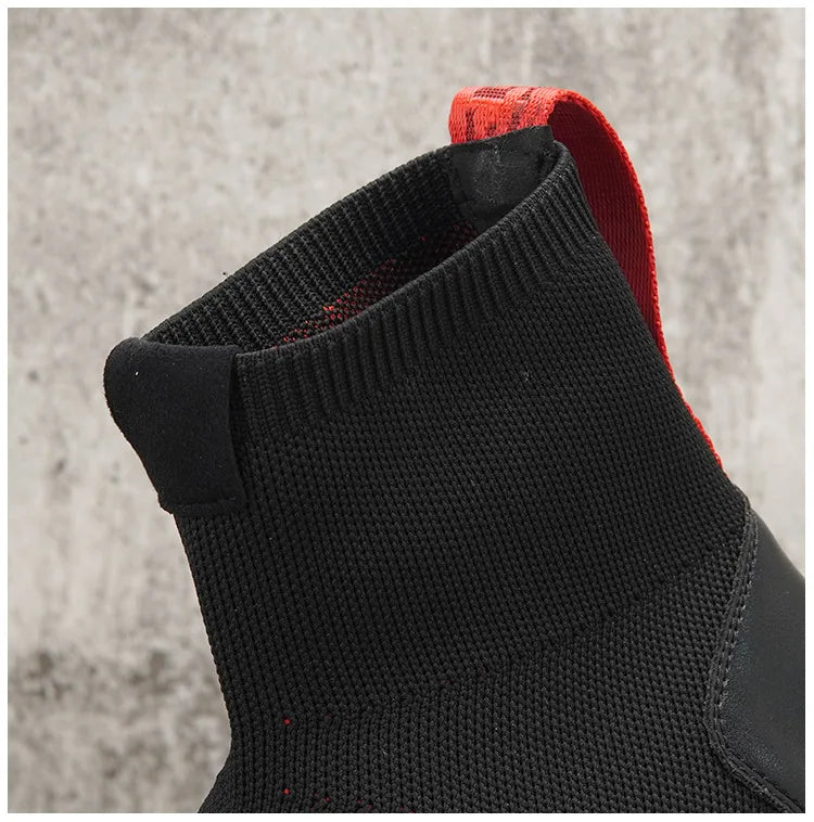 Colorful Knit Slip-On Sneakers