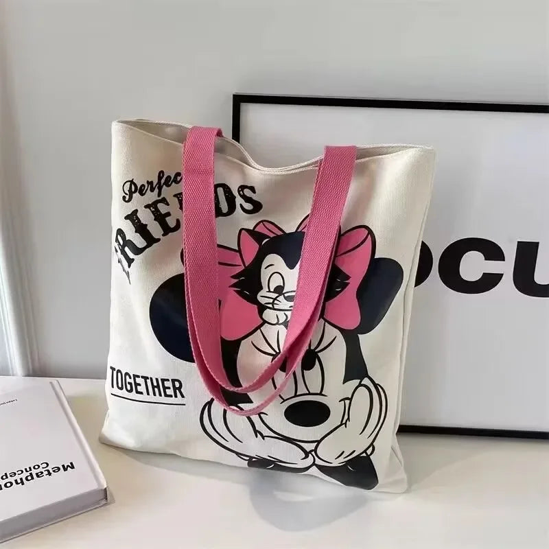 Charming Mickey & Minnie Canvas Bag