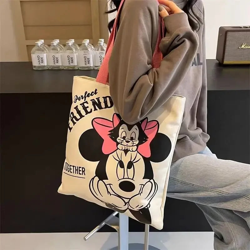 Charming Mickey & Minnie Canvas Bag