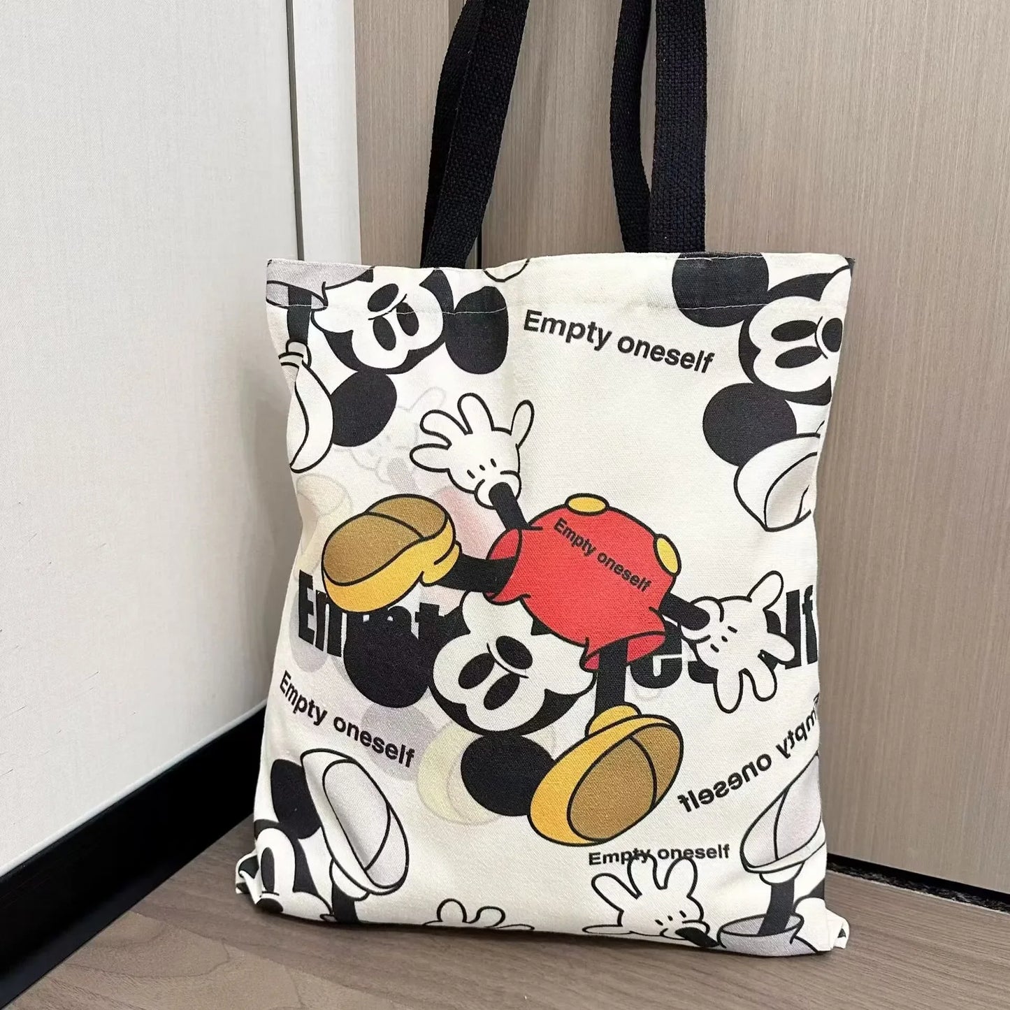 Charming Mickey & Minnie Canvas Bag