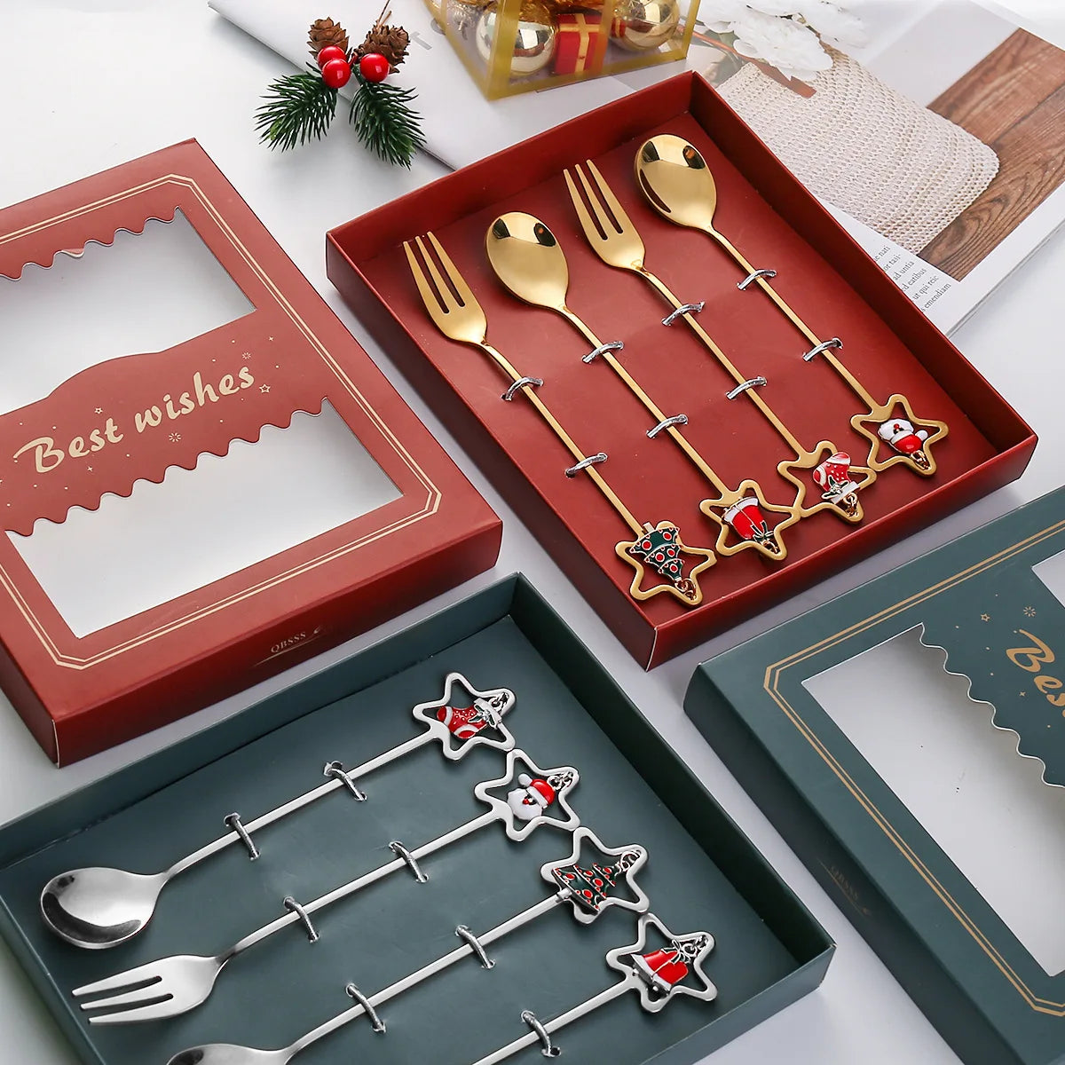 Festive Elk Dining Set