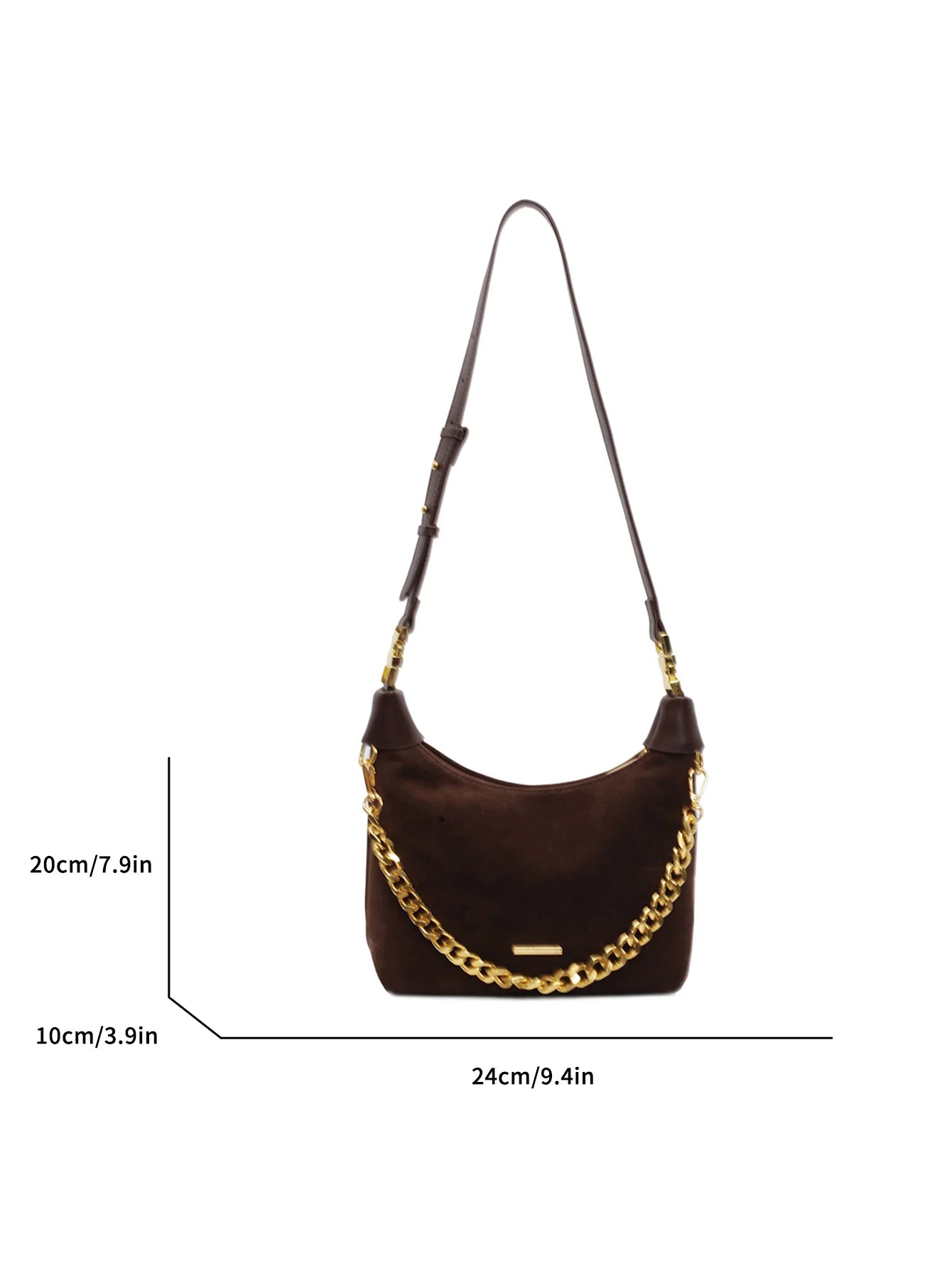 Stylish Suede Moon Tote
